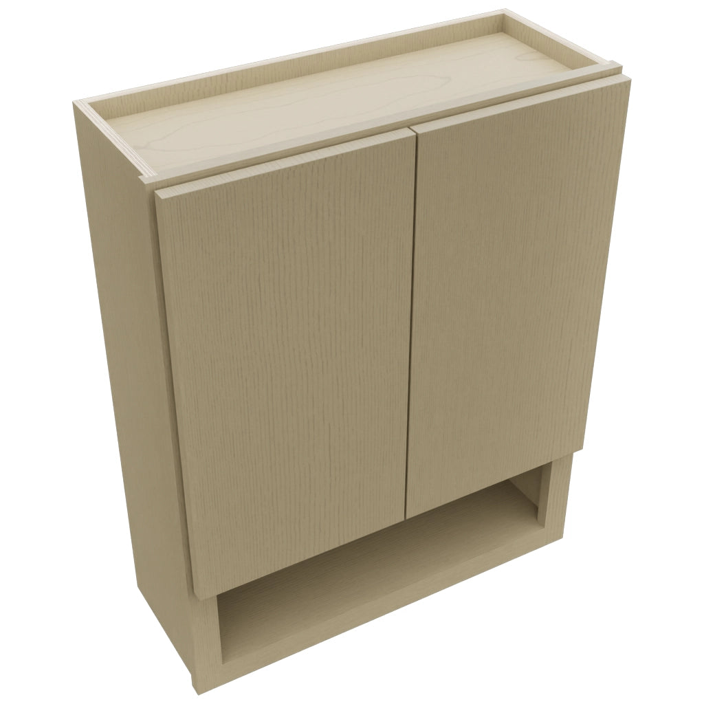Fabuwood Luxe Desert Oak WVS2430 Vanity Wall Storage, Top View