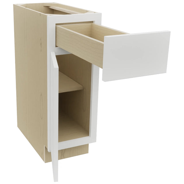Fabuwood Luxe Frost B12 Base Standard Cabinet, Open View
