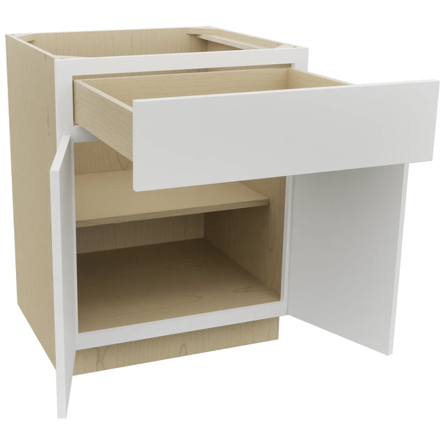 Fabuwood Luxe Frost B27 Base Standard Cabinet, Open View