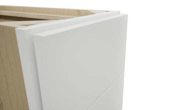 Fabuwood Luxe Frost DB12 Base 3 Drawers Cabinet, Detail View