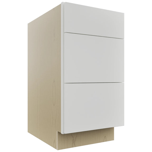 Fabuwood Luxe Frost DB18 Base 3 Drawers Cabinet, Front View