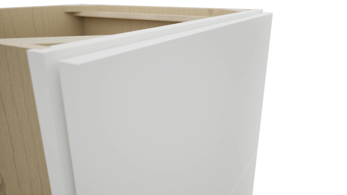 Fabuwood Luxe Frost DB24-2 Base 2 Drawers Cabinet, Detail View