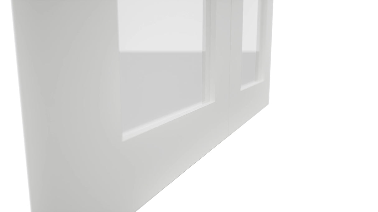 Fabuwood Luxe Frost DS GDW2430 Wall Glass Door, Detail View