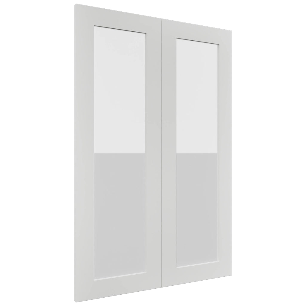 Fabuwood Luxe Frost DS GDW2436 Wall Glass Door, Front View