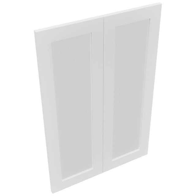 Fabuwood Luxe Frost DS GDW2436 Wall Glass Door, Top View