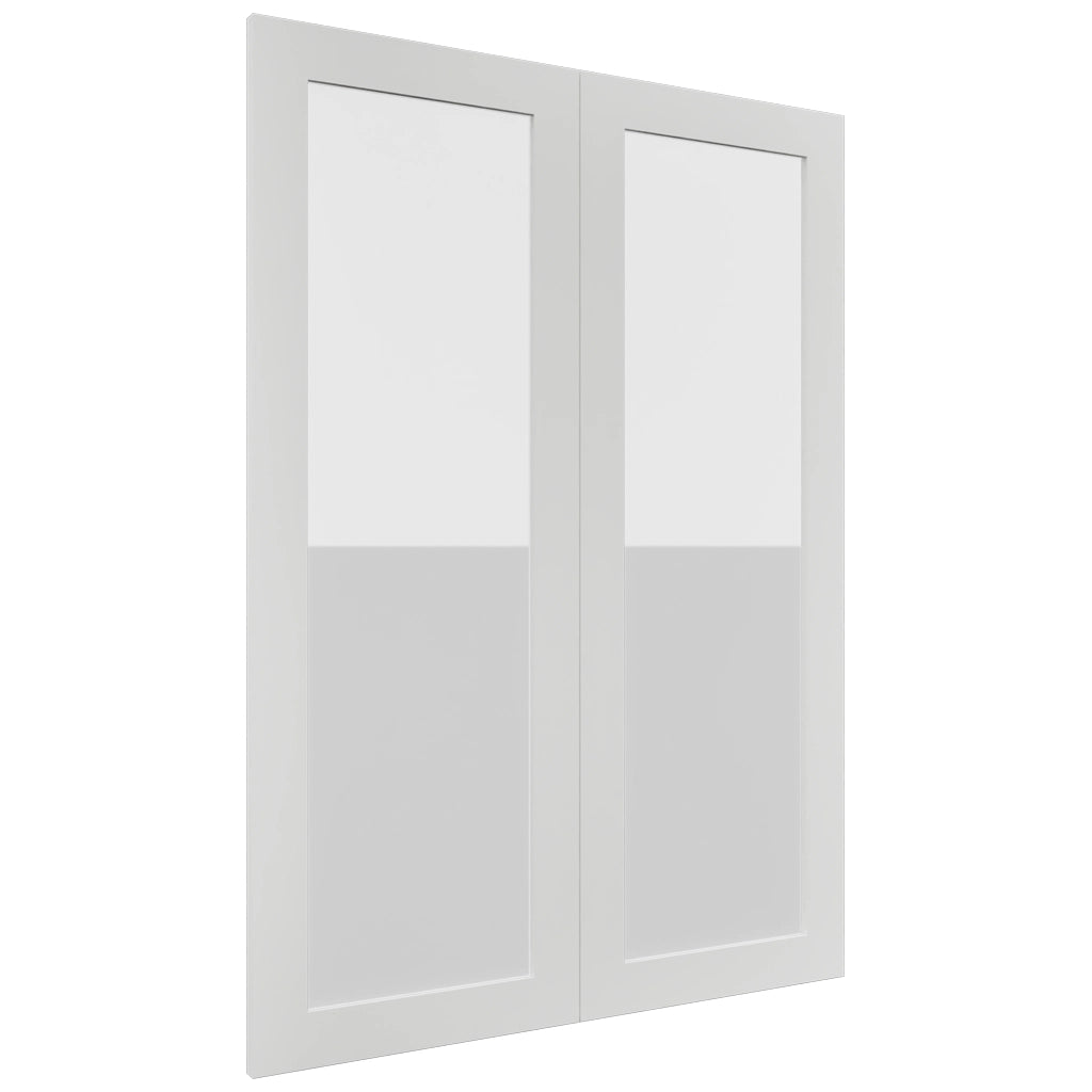Fabuwood Luxe Frost DS GDW3042 Wall Glass Door, Front View