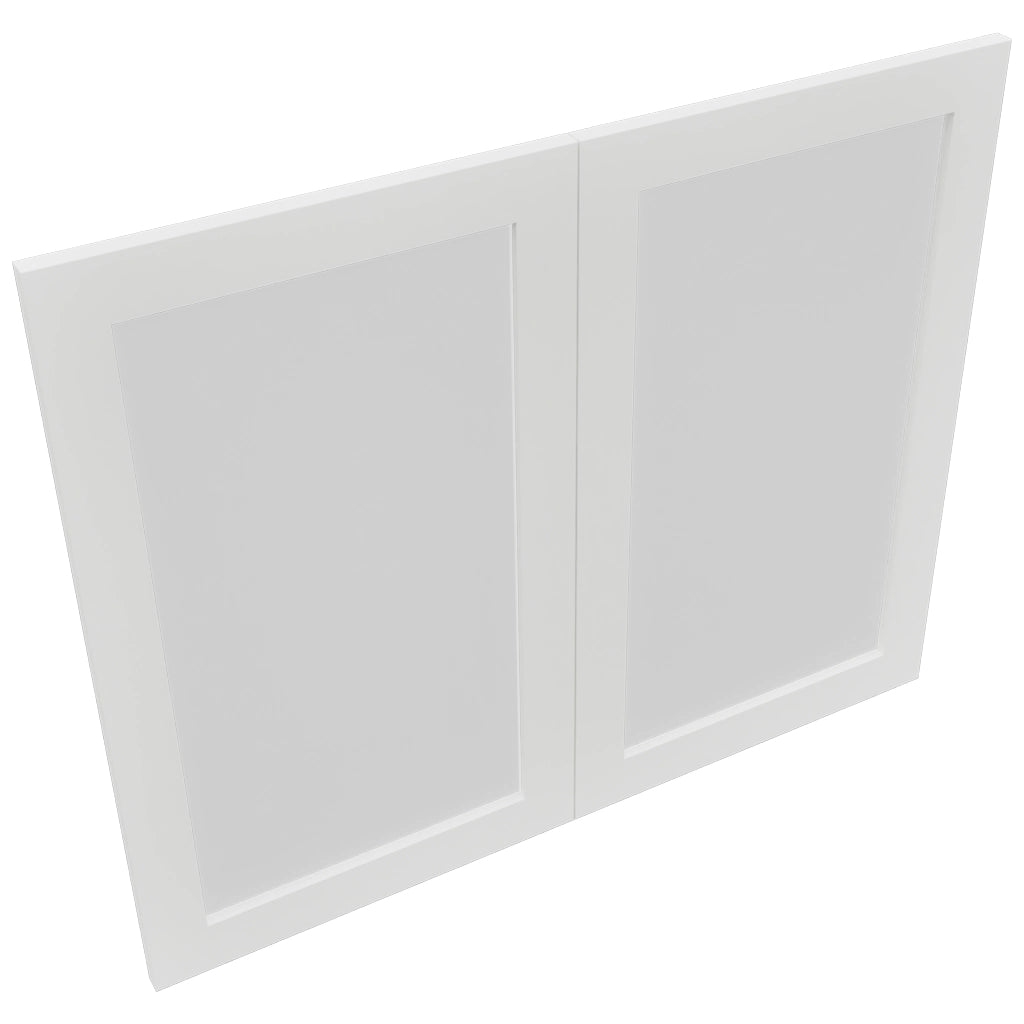 Fabuwood Luxe Frost DS GDW3630 Wall Glass Door, Top View