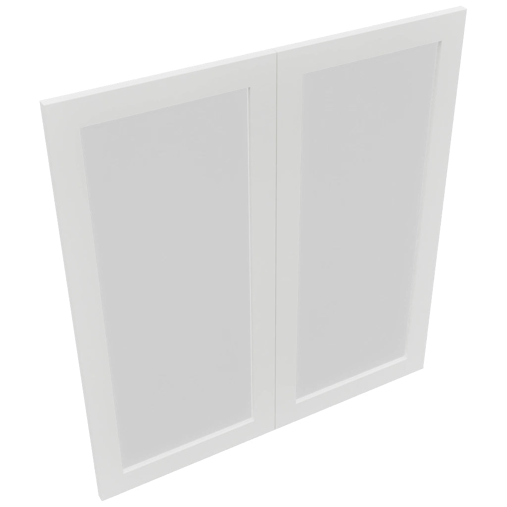 Fabuwood Luxe Frost DS GDW3639 Wall Glass Door, Top View