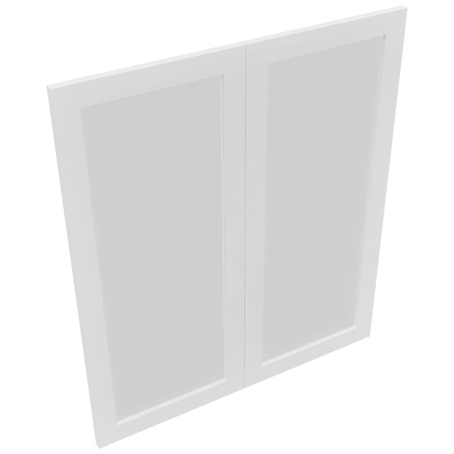 Fabuwood Luxe Frost DS GDW3642 Wall Glass Door, Top View