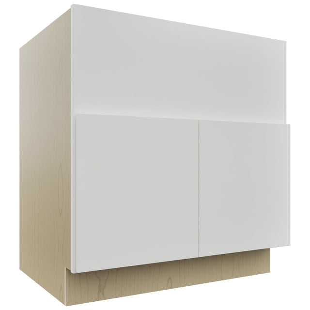 Fabuwood Luxe Frost FS33 Base Farm Sink Cabinet, Front View