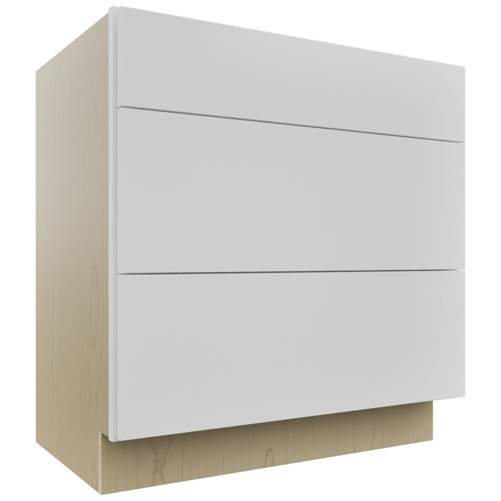 Fabuwood Luxe Frost VDB33-34 Vanity Drawer Cabinet, Front View