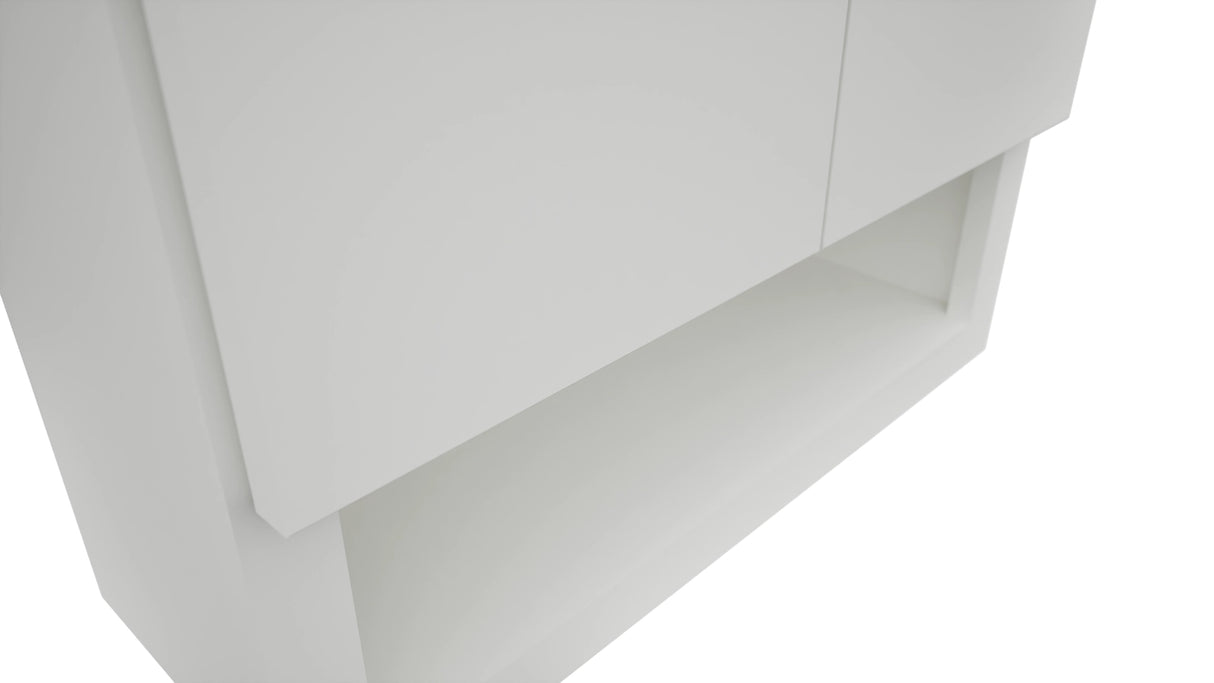 Fabuwood Luxe Frost WVS2430 Vanity Wall Storage, Detail View