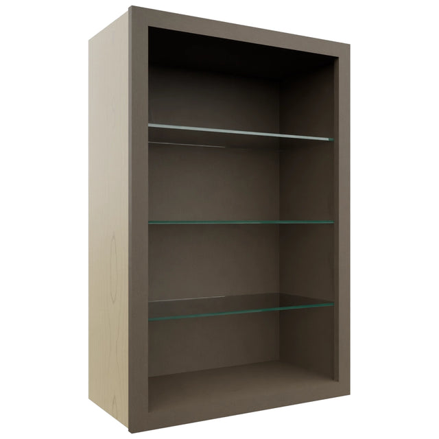 Fabuwood Mocha NDW2436 Wall Standard No Door Cabinet, Front View