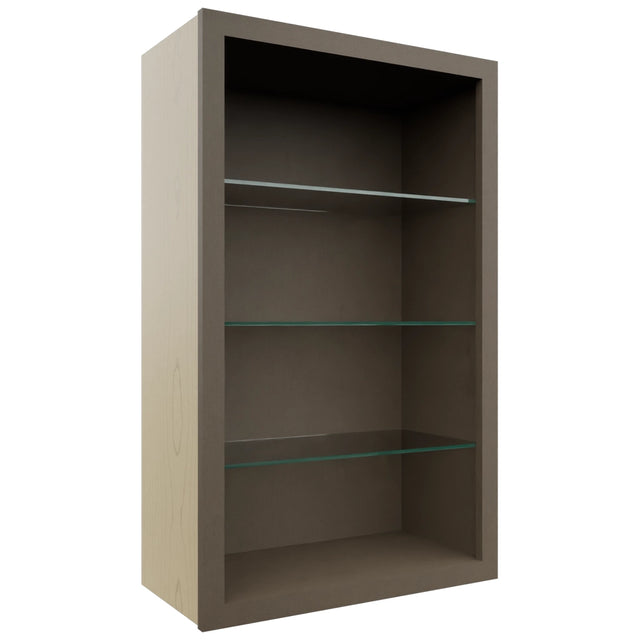 Fabuwood Mocha NDW2439 Wall Standard No Door Cabinet, Front View