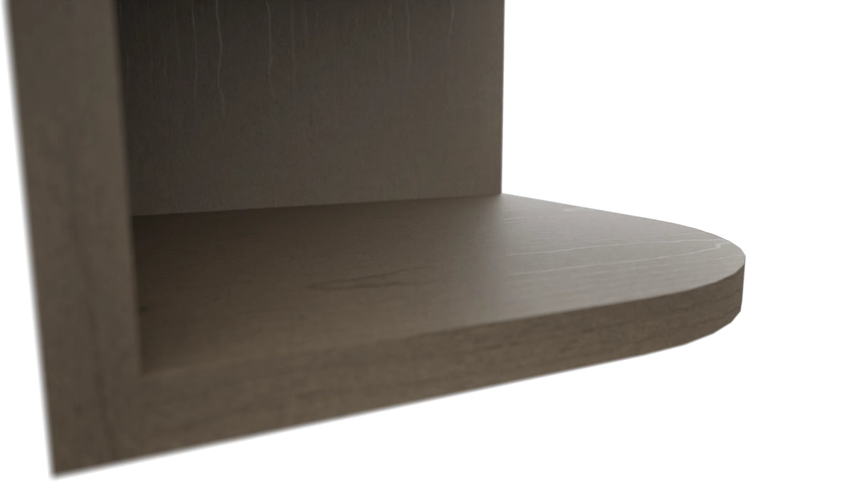 Fabuwood Mocha OE1239 Wall Open End Cabinet, Detail View