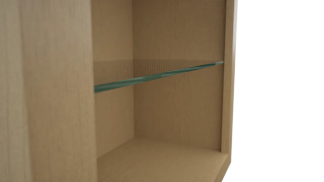 Fabuwood Natural Oak NDW2442 Wall Standard No Door Cabinet, Detail View