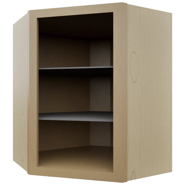 Fabuwood Natural Oak NDWDC2430 Wall Corner Diagonal No Door Cabinet, Front View