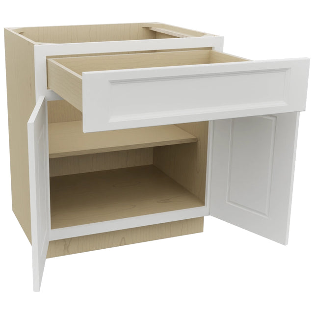 Fabuwood Nexus Frost B30 Base Standard Cabinet, Open View