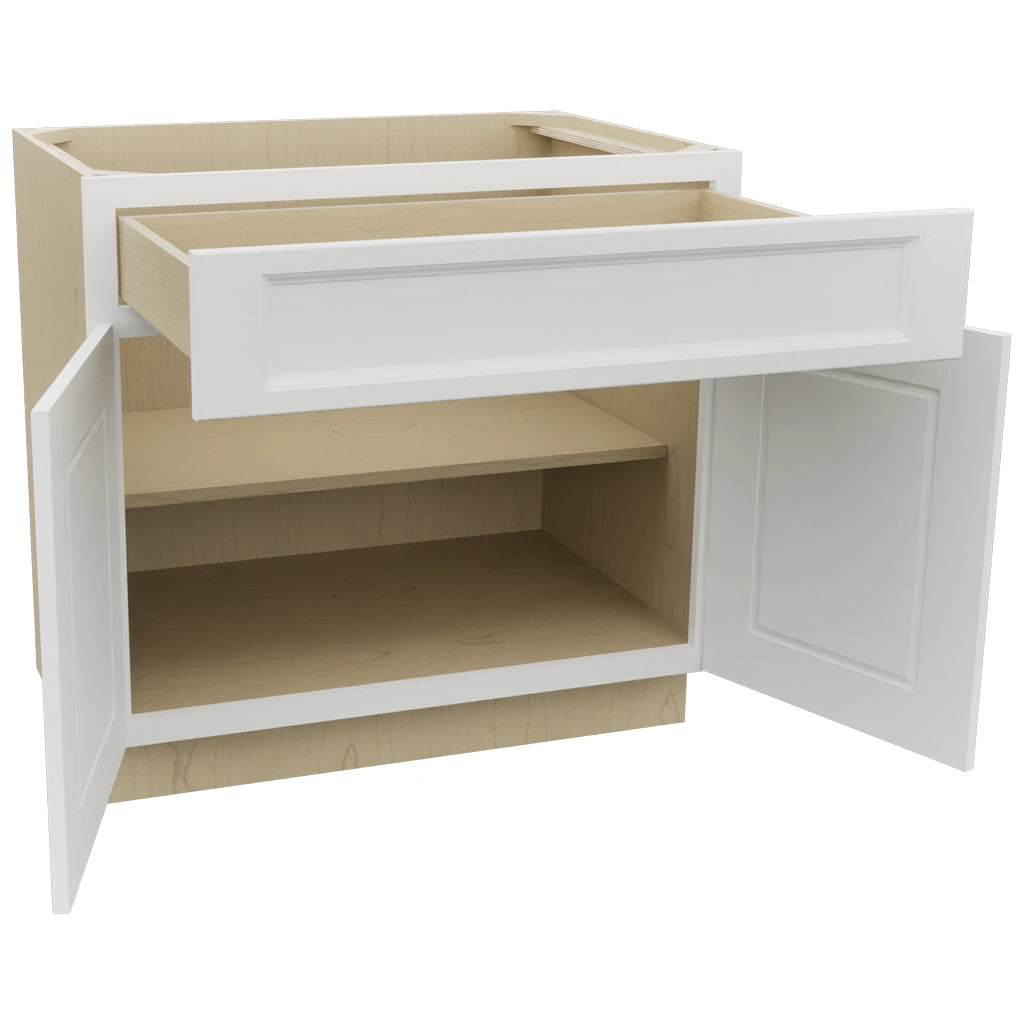 Fabuwood Nexus Frost B36SDF Base Standard Cabinet, Open View