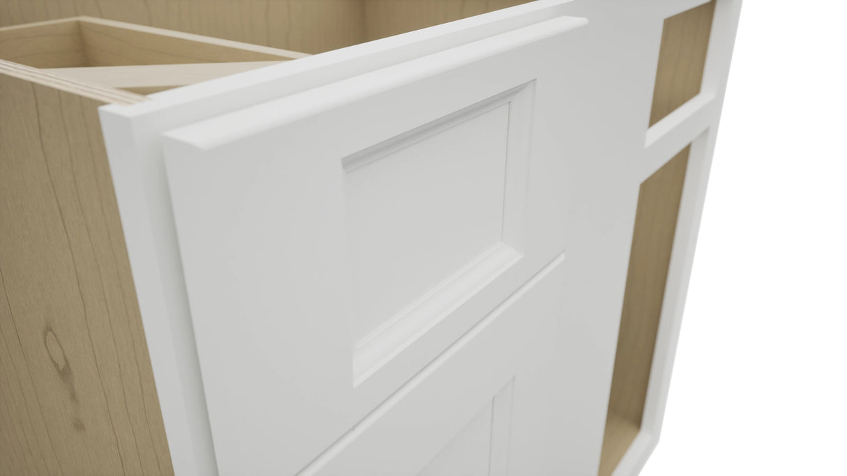 Fabuwood Nexus Frost BLB39/42 Base Corner Blind Cabinet, Detail View
