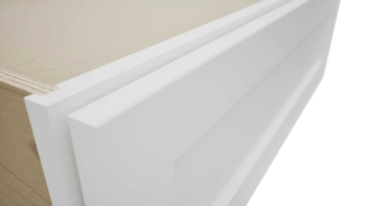 Fabuwood Nexus Frost DBS36 Base Bench Seat Cabinet, Detail View