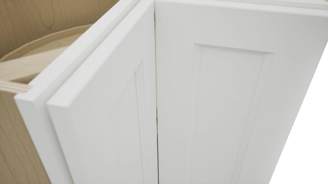 Fabuwood Nexus Frost LSB36 Base Corner Lazy Susan Cabinet, Detail View