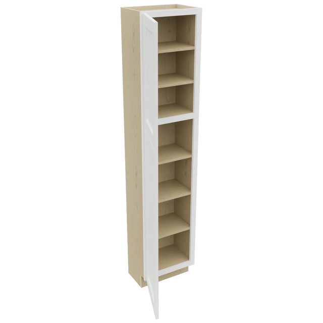 Fabuwood Nexus Frost TP181284 Tall Pantry Cabinet, Open View