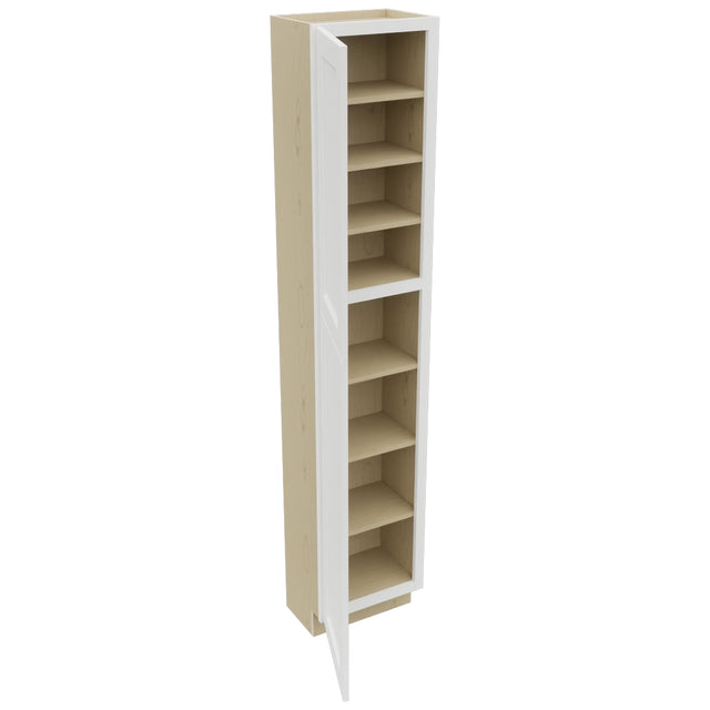 Fabuwood Nexus Frost TP181290 Tall Pantry Cabinet, Open View