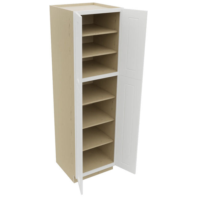 Fabuwood Nexus Frost TP242484 Tall Pantry Cabinet, Open View