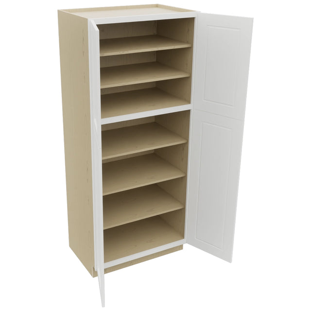 Fabuwood Nexus Frost TP362484 Tall Pantry Cabinet, Open View