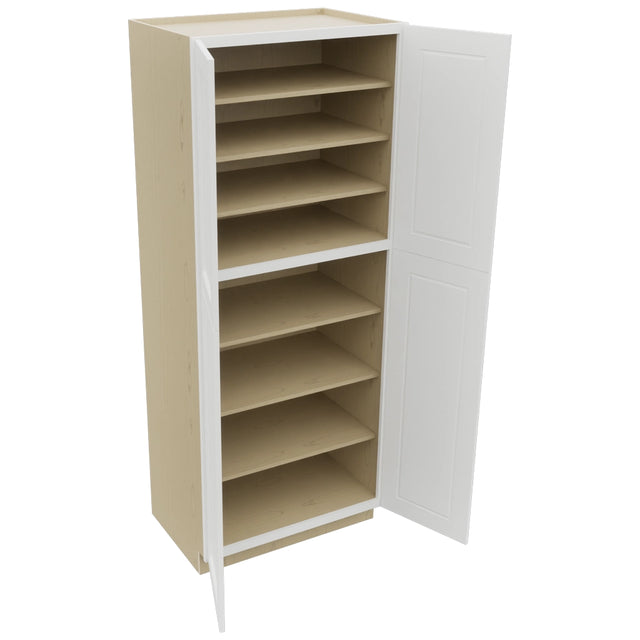 Fabuwood Nexus Frost TP362490 Tall Pantry Cabinet, Open View