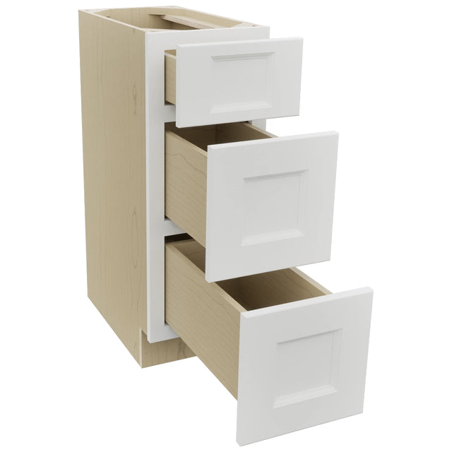 Fabuwood Nexus Frost VDB12-34 Vanity Drawer Cabinet, Open View