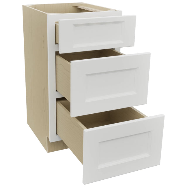 Fabuwood Nexus Frost VDB18-34 Vanity Drawer Cabinet, Open View