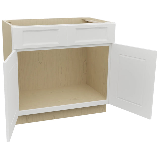 Fabuwood Nexus Frost VSB36-34 Vanity Sink Cabinet, Open View