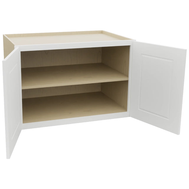 Fabuwood Nexus Frost W362424 Wall Deep Cabinet, Open View