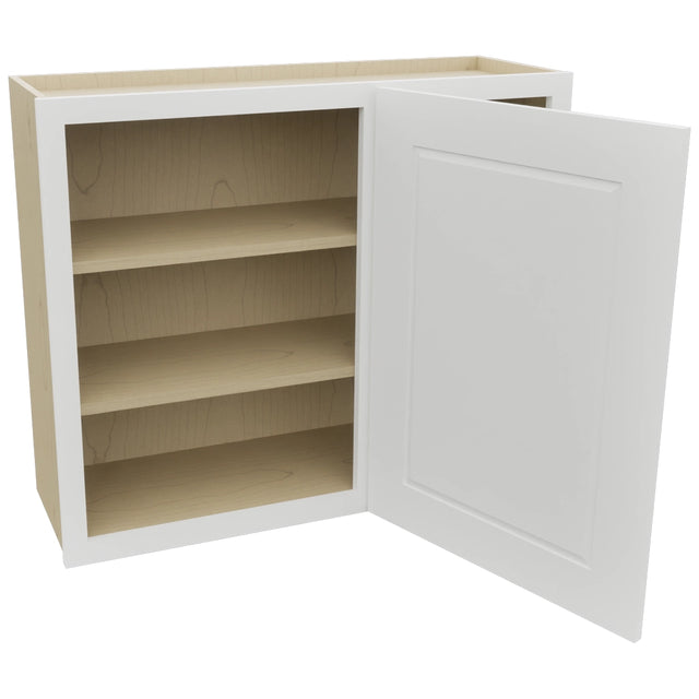 Fabuwood Nexus Frost WBC3630 Wall Corner Blind Cabinet, Open View