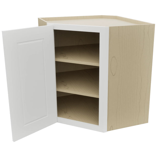 Fabuwood Nexus Frost WDC2730 Wall Corner Diagonal Cabinet, Open View