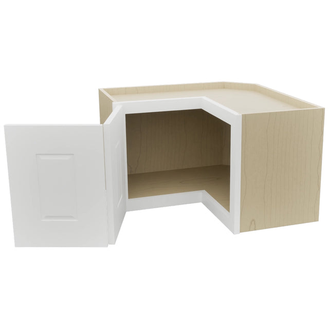 Fabuwood Nexus Frost WPC2415 Wall Corner Pie Cabinet, Open View