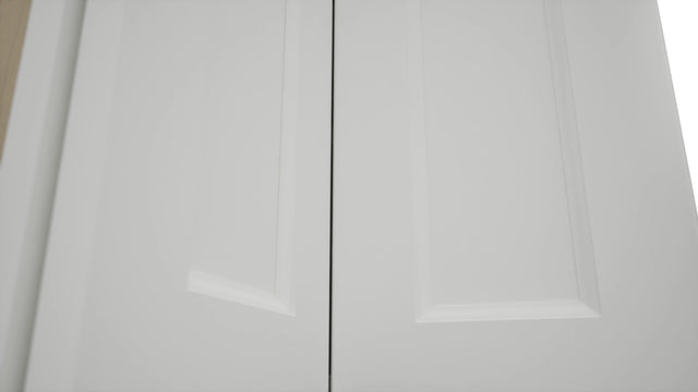 Fabuwood Nexus Frost WPC2430 Wall Corner Pie Cabinet, Detail View