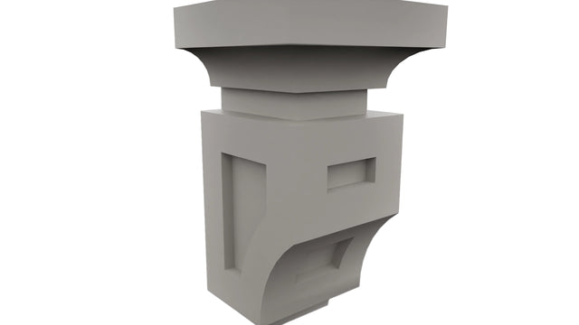 Fabuwood Nickel CMS Corbel, Detail View