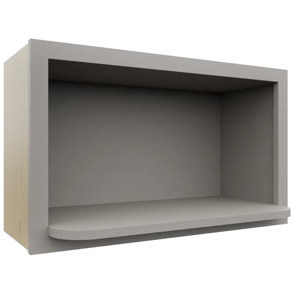MW3018 ( Wall | Microwave Shelf Cabinet - 3"W X 18"H X 12"D ) | Nickel