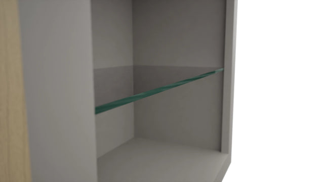 Fabuwood Nickel NDW2430 Wall Standard No Door Cabinet, Detail View