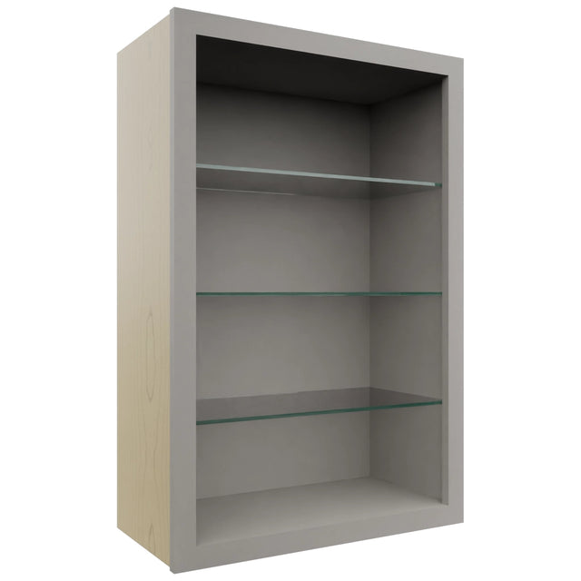 Fabuwood Nickel NDW2436 Wall Standard No Door Cabinet, Front View