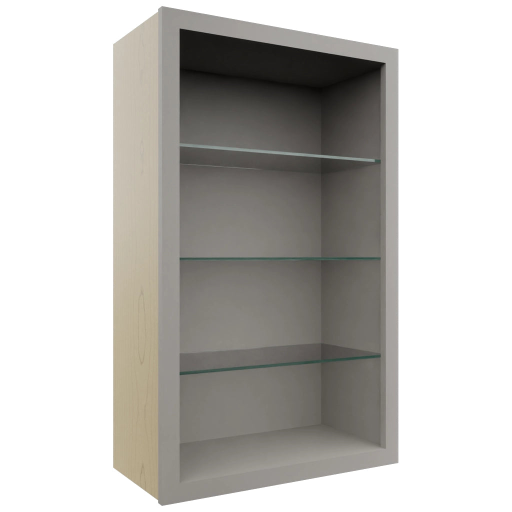 Fabuwood Nickel NDW2439 Wall Standard No Door Cabinet, Front View