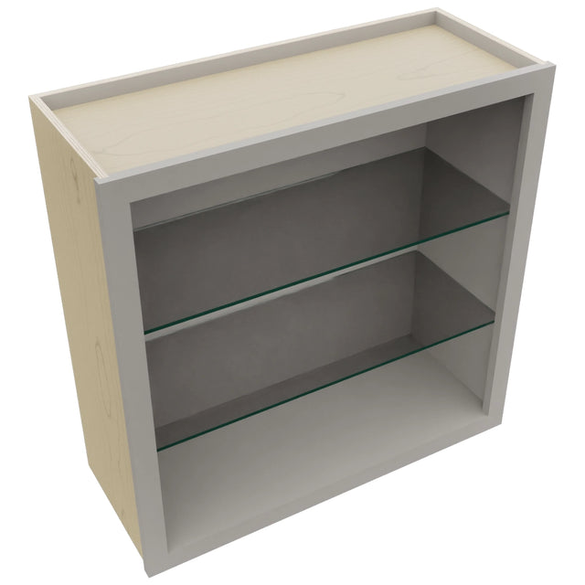 Fabuwood Nickel NDW3030 Wall Standard No Door Cabinet, Top View