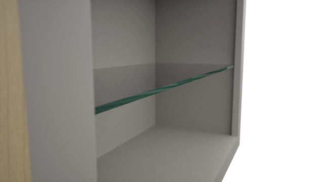 Fabuwood Nickel NDW3030 Wall Standard No Door Cabinet, Detail View