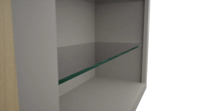 Fabuwood Nickel NDW3036 Wall Standard No Door Cabinet, Detail View