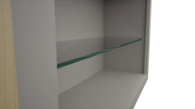 Fabuwood Nickel NDW3630 Wall Standard No Door Cabinet, Detail View
