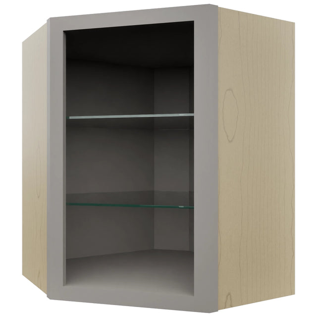 Fabuwood Nickel NDWDC2430 Wall Corner Diagonal No Door Cabinet, Front View