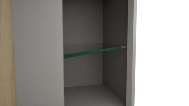 Fabuwood Nickel NDWDC2430 Wall Corner Diagonal No Door Cabinet, Detail View